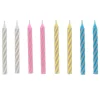 Card Factory 24 Birthday Candles - Assorted Colours