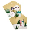 Card Factory 16 Charity Christmas Cards - Santa & Snowman (2 Designs)