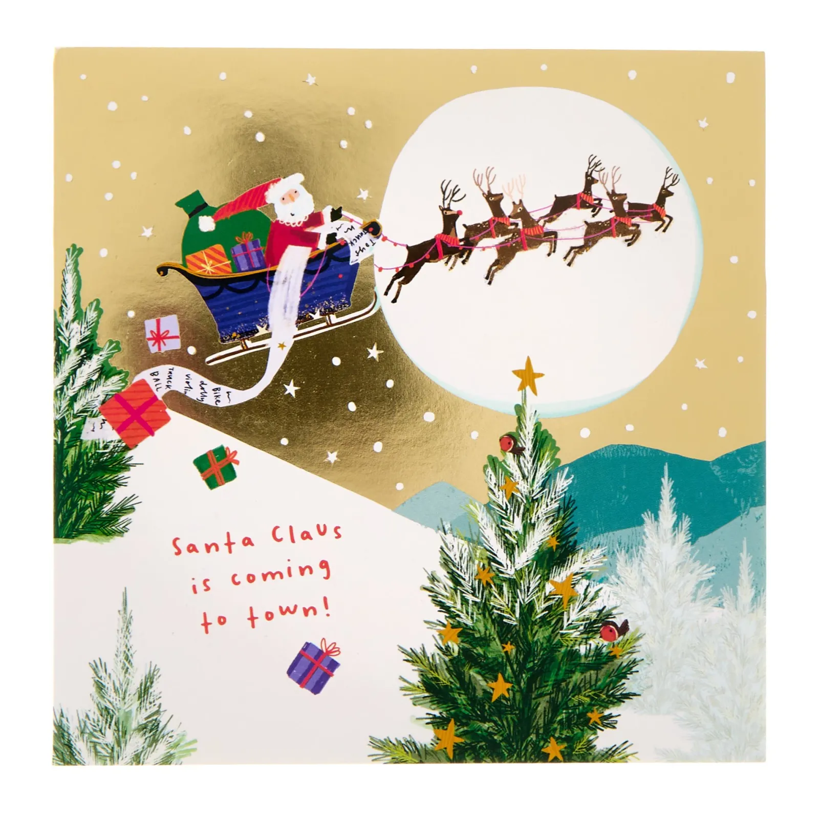 Card Factory 16 Charity Christmas Cards - Santa & Snowman (2 Designs)