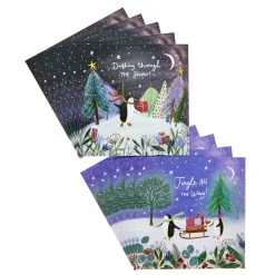Card Factory 16 Charity Christmas Cards - Penguins (2 Designs)