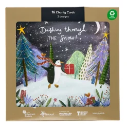Card Factory 16 Charity Christmas Cards - Penguins (2 Designs)