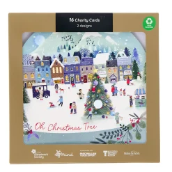 16 Charity Christmas Cards - Cutout Snowglobes (2 Designs) Christmas