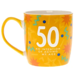Hot 50 No Intention Of Acting My Age Mug In A Box 50Th Birthday|Mugs