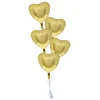 Online 5 Satin Gold Hearts Balloon Bouquet - DELIVERED INFLATED! Wedding Party|Engagement Party