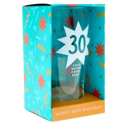 Discount 30 Save Water Drink Beer Pint Glass 30Th Birthday|Glassware