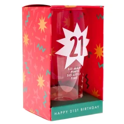 New 21 So Many Pints So Little Time Pint Glass 21St Birthday|Glassware
