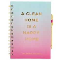 Outlet A5 Happy Home Cleaning Journal & Pen Calendars & Diaries|Birthday Gifts