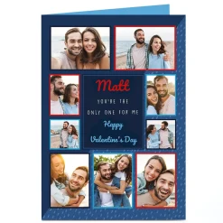 Best A4 Photo Valentine's Day Card - You're the Only One for Me Photo