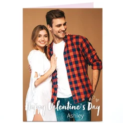 Outlet A4 Photo Valentine's Day Card - Full Photo Any Name Photo