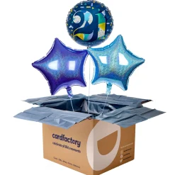 Card Factory Abstract Happy 21st Birthday Balloon Bouquet - DELIVERED INFLATED!
