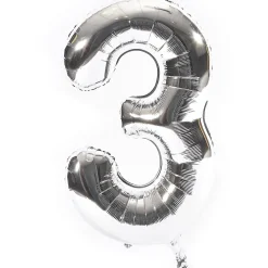 Age 30 Giant Foil Helium Numeral Balloons - Silver (deflated) 30Th Birthday|Balloons For Him