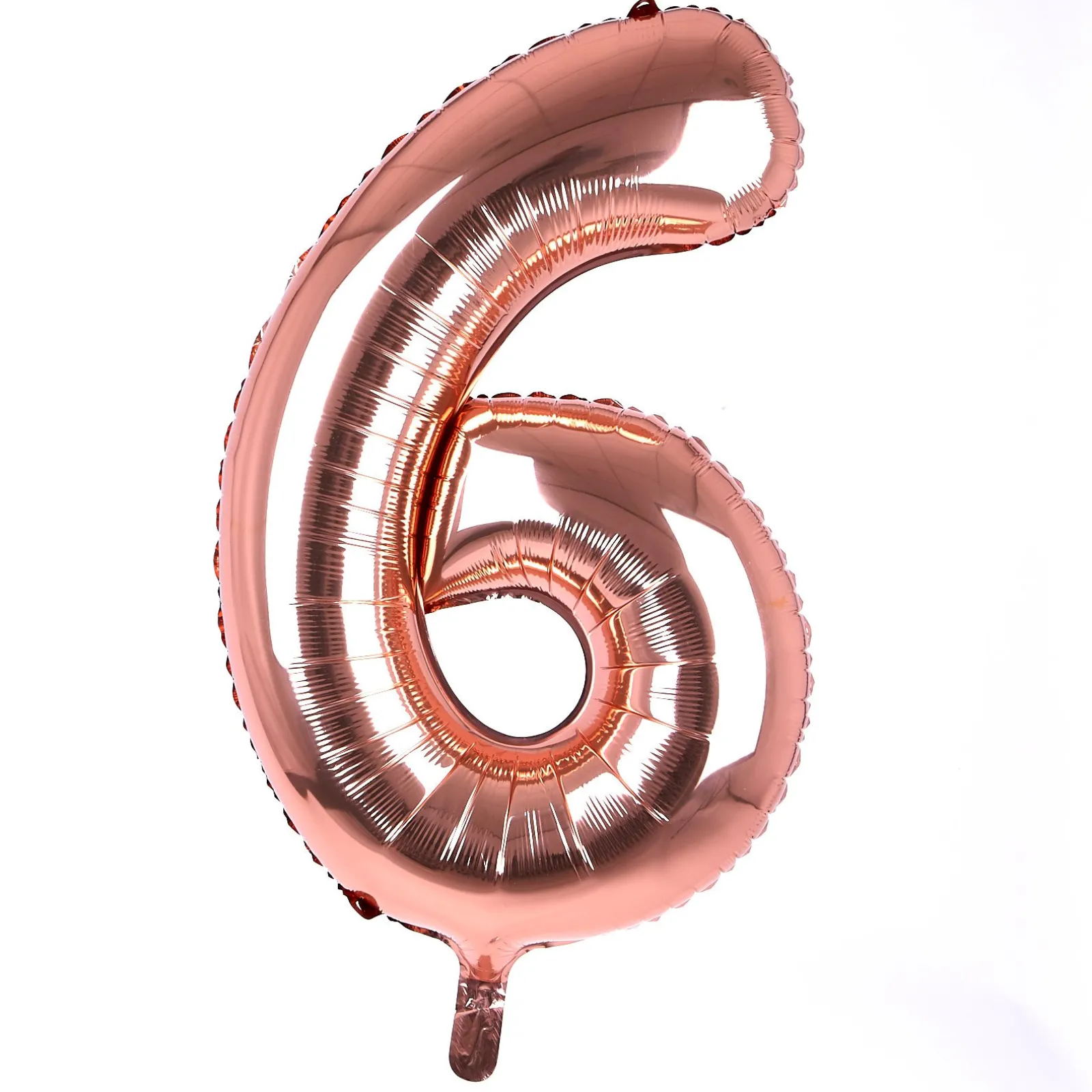 Card Factory Age 16 Giant Foil Helium Numeral Balloons - Rose Gold (deflated)