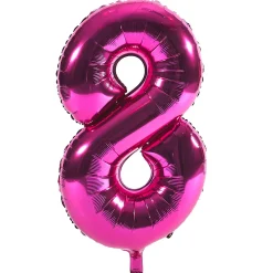 Card Factory Age 18 Giant Foil Helium Numeral Balloons - Pink (deflated)