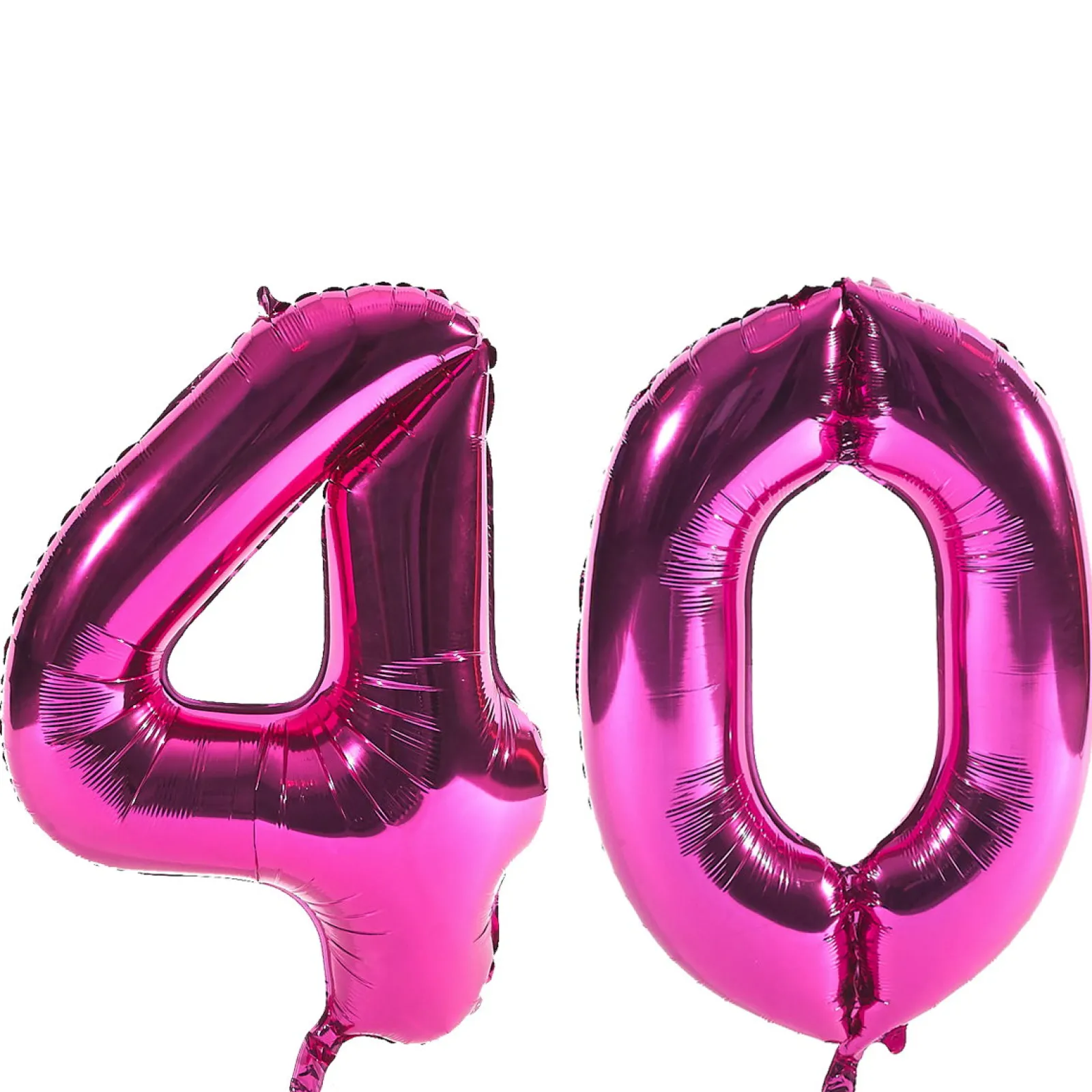 New Age 40 Giant Foil helium Numeral Balloons - Pink (deflated) 40Th Birthday|Balloons For Her