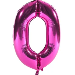 New Age 40 Giant Foil helium Numeral Balloons - Pink (deflated) 40Th Birthday|Balloons For Her
