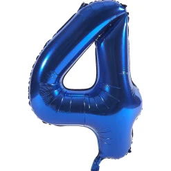 Card Factory Age 40 Giant Foil Helium Numeral Balloons - Blue (deflated)