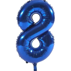 Online Age 80 Giant Foil Helium Numeral Balloons - Blue (deflated) 80Th Birthday|Balloons For Him