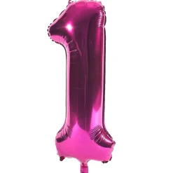 Card Factory Age 16 Giant Foil Helium Numeral Balloons - Pink (deflated)