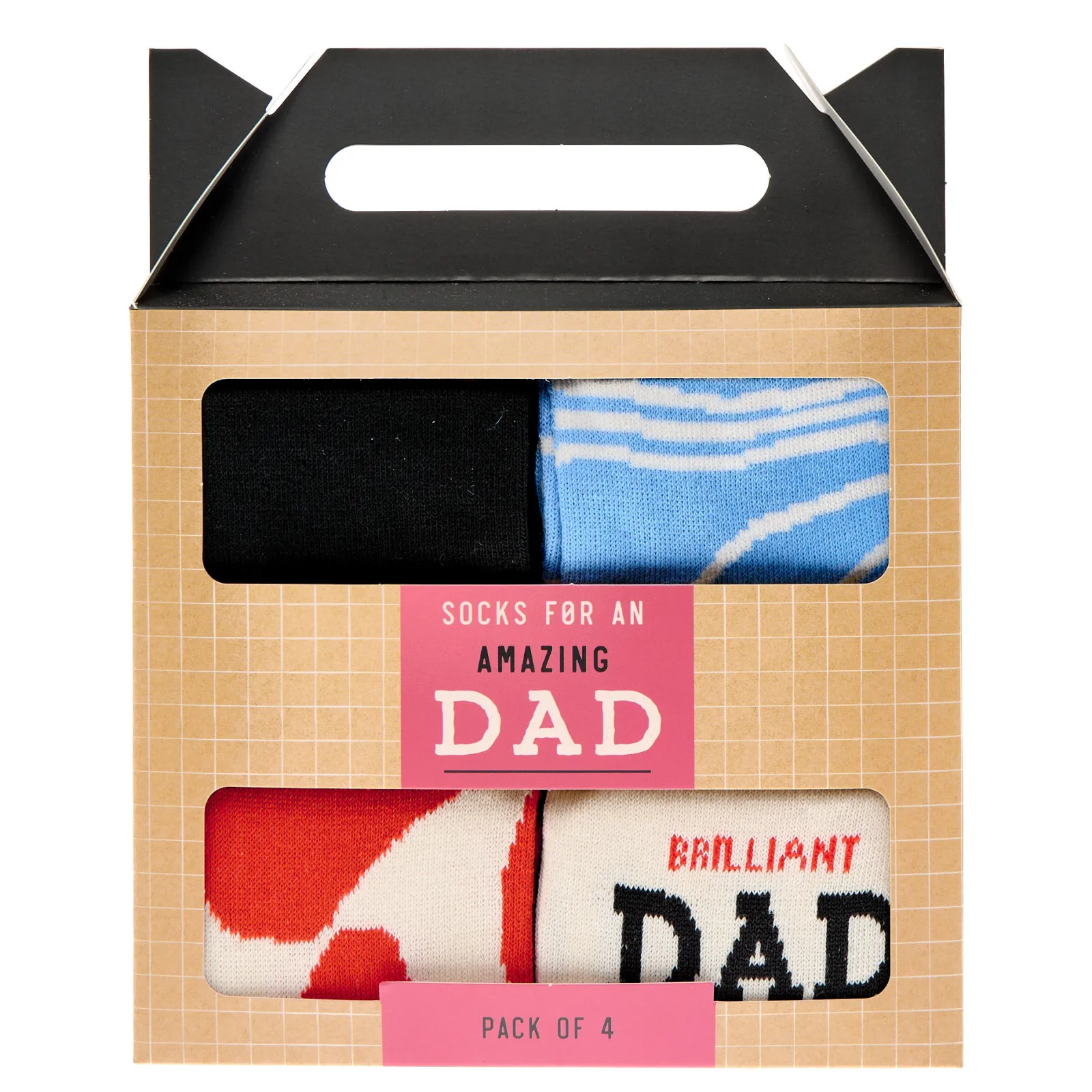 Online Amazing Dad Socks - 4 Pairs Gifts For Him