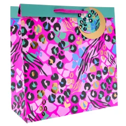 Kids Card Factory Animal Print Large Square Gift Bag