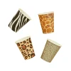 Animal Print Paper Cups - Pack of 8 Tableware|Birthday Party