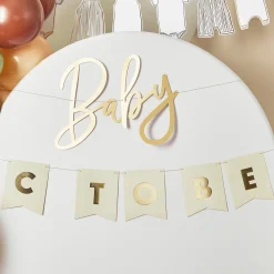 Baby To Be Customisable Card Banners 2m Banners & Bunting|Baby Shower Party