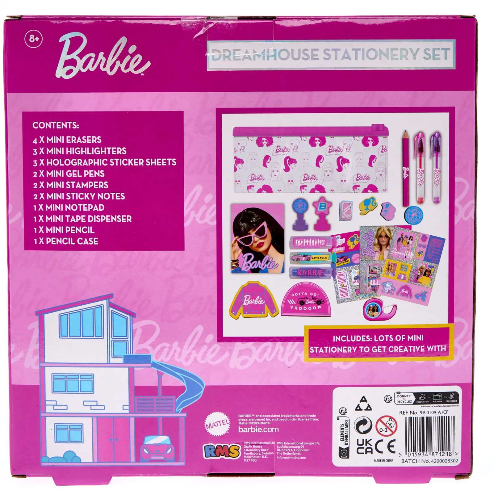 Kids Card Factory Barbie Dreamhouse Stationery Set
