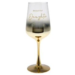 Card Factory Beautiful Daughter Wine Glass