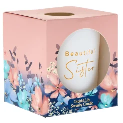Sale Beautiful Sister Orchid Lily Serenity Candle Scented Candles|Birthday Gifts