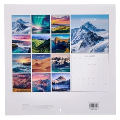 Clearance Beautiful World 2026 Square Wall Calendar Calendars & Diaries|Birthday Gifts