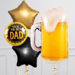 Online Best Dad Beer Balloon Package - Delivered Inflated! Balloons For Him|Personalised & Photo Balloons