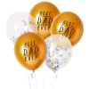 Sale Best Dad Ever 12-Inch Latex Balloons - Pack of 5 Balloons For Him|Multipack Balloons