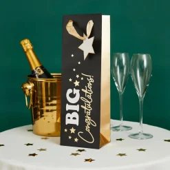 Clearance Big Congratulations Bottle Gift Bag Bags & Favours|Anniversary Party