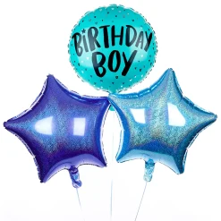 New Birthday Boy Balloon Bouquet - DELIVERED INFLATED! Kids Birthday Party|Balloons For Kids