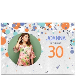 BOY Card Factory Birthday Invitation Photo Card - Spotty