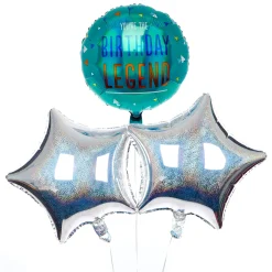 Card Factory Birthday Legend Balloon Bouquet - DELIVERED INFLATED!