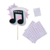 Card Factory Birthday Musical Note Customisable Card Cake Topper