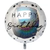 Kids Card Factory Black & Silver Happy Birthday 31-Inch Foil Helium Balloon
