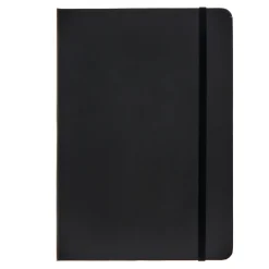 Card Factory Black A5 Lined Notebook