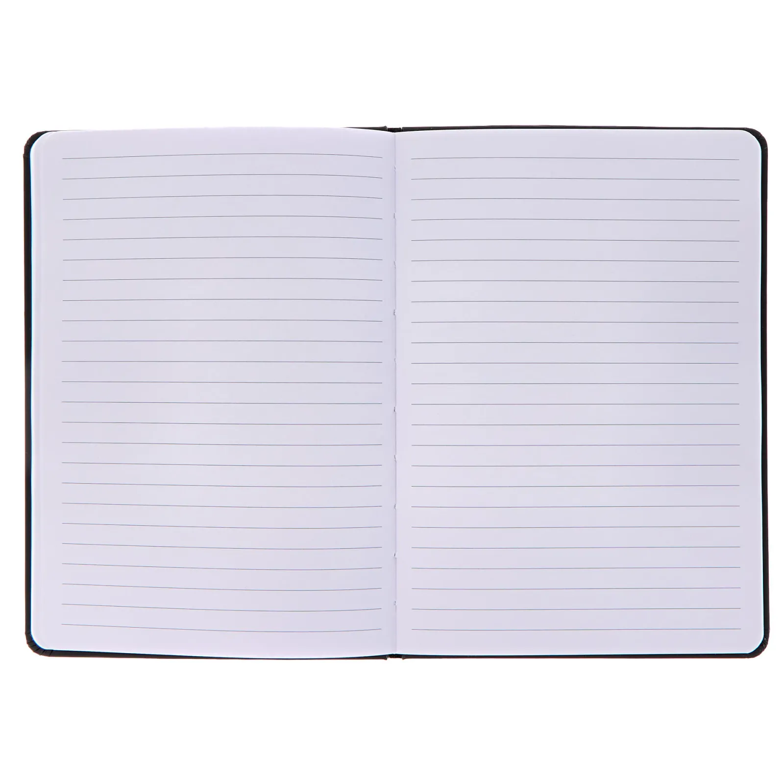 Card Factory Black A5 Lined Notebook