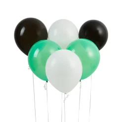 Sale Black, Green & White 12-Inch Latex Balloons - Pack of 6 Kids Balloons For Kids|Balloons For Him