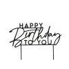 Card Factory Black Happy Birthday To You Acrylic Cake Topper