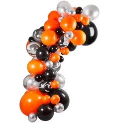 Outlet Black, Orange & Silver Balloon Arch Kit Halloween Party|Balloons For Him
