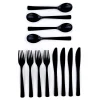 Card Factory Black Plastic Cutlery Set - 18 Pieces