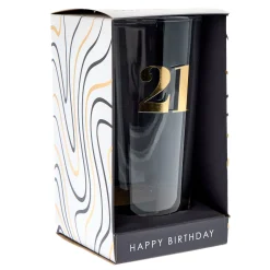 Online Blue & Gold 21st Birthday Pint Glass 21St Birthday|Glassware