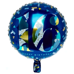 Hot Blue & Gold 16th Birthday Balloon & Lindt Chocolate Box 16Th Birthday|Balloons For Him
