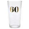 Discount Blue & Gold 60th Birthday Pint Glass 60Th Birthday|Glassware