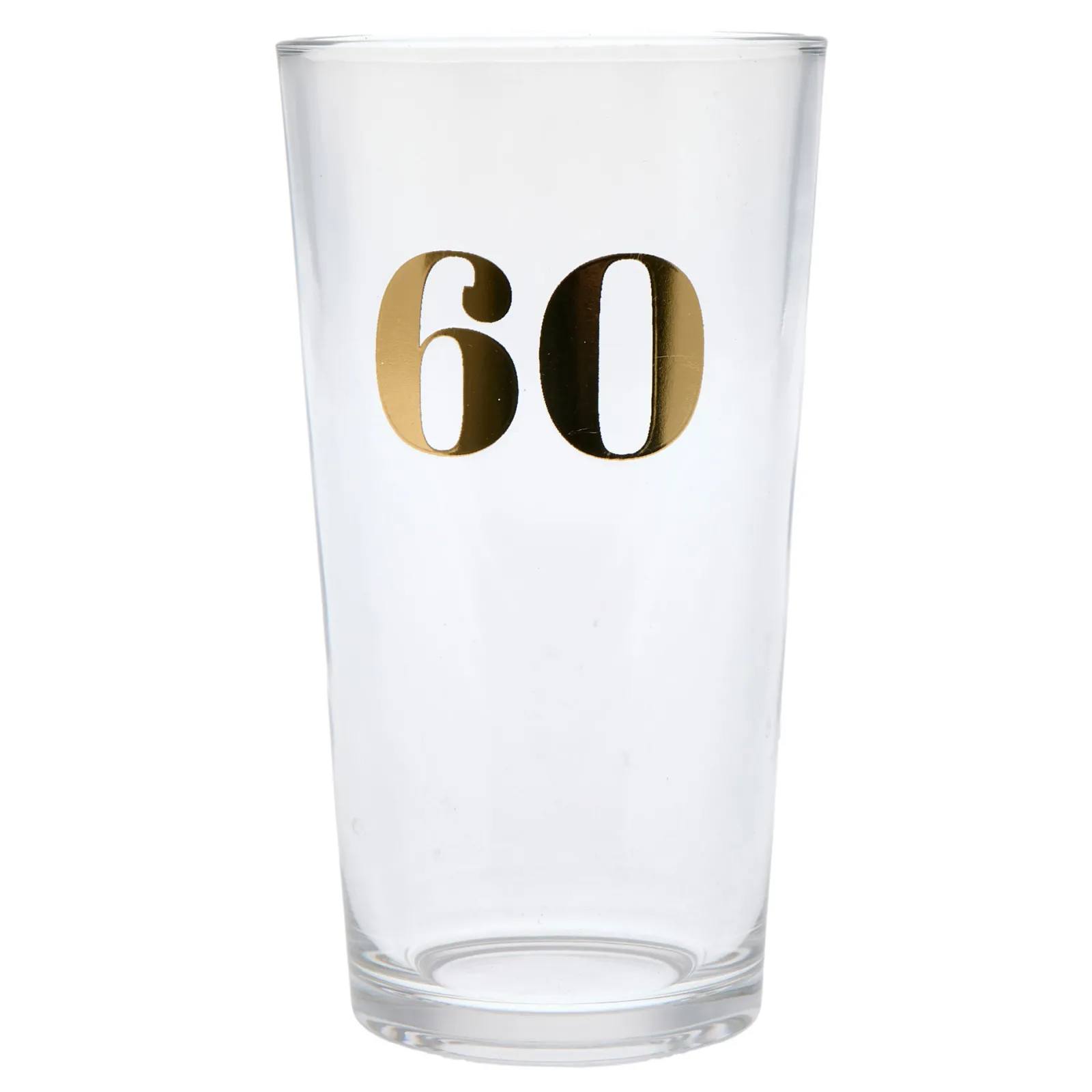 Discount Blue & Gold 60th Birthday Pint Glass 60Th Birthday|Glassware