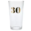 Discount Blue & Gold 30th Birthday Pint Glass 30Th Birthday|Glassware