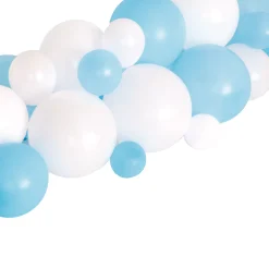 Clearance Blue & White Balloon Garland Table Runner Kit Kids Wedding Party|Gender Reveal Party